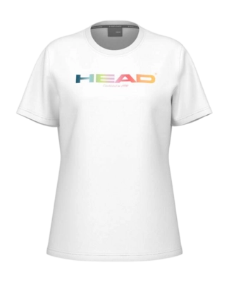 Head T shirt Femme Rainbow blanc