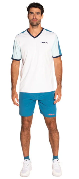 SIUX - T-shirt Pouli Blanc/Bleu