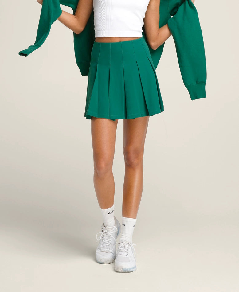 WILSON - Jupe Classic Pleated Verte